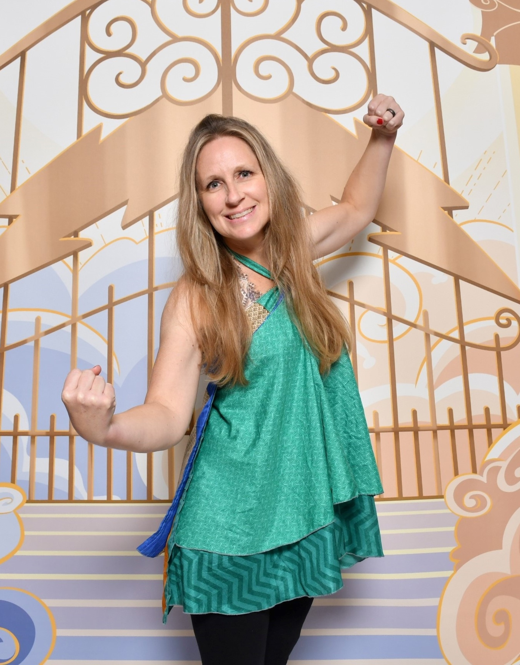 Melissa Mathies Hero Hercules Pose Photo